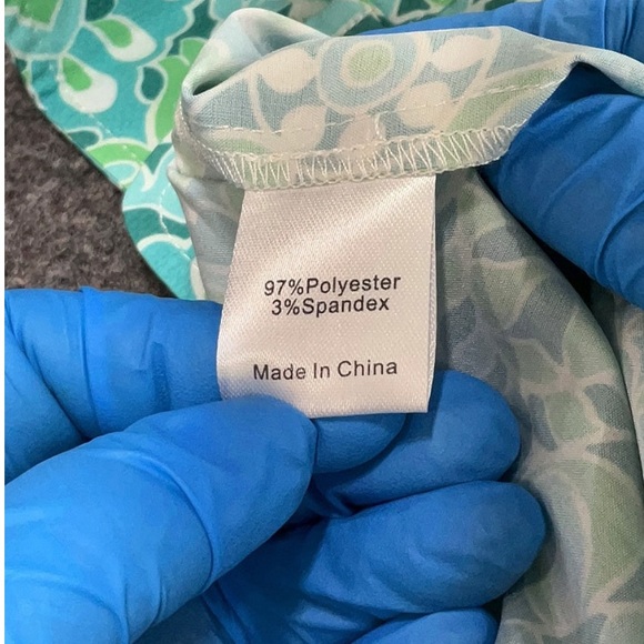 Tuckernuck Teal Floral Long Sleeve Dress - Picture 5 of 5